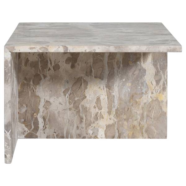 Set di 2 tavolini da salotto PUEL marmo grigio-marrone