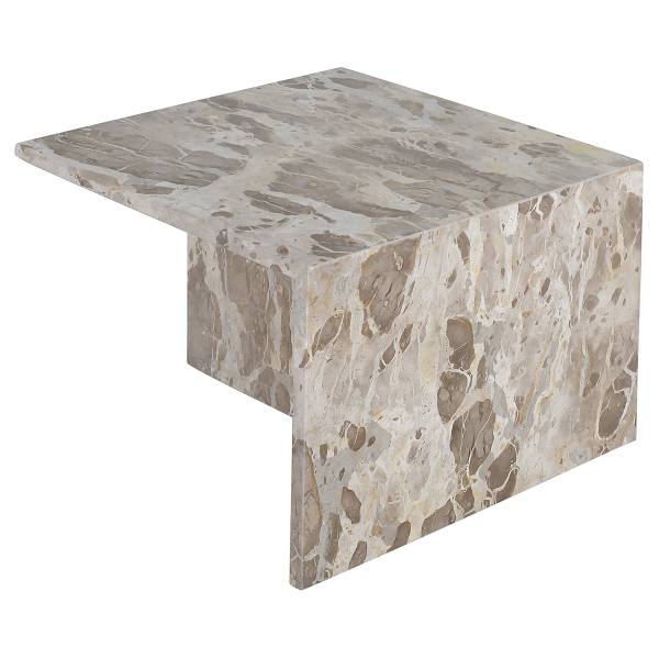 Set di 2 tavolini da salotto PUEL marmo grigio-marrone