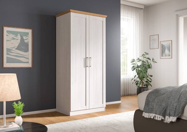 Armadio battente Florenz Effetto larice / Effetto rovere
