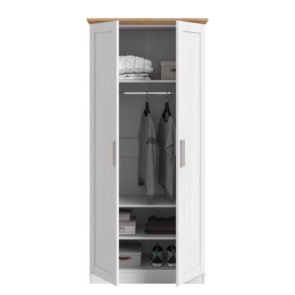 Armadio battente Florenz Effetto larice / Effetto rovere