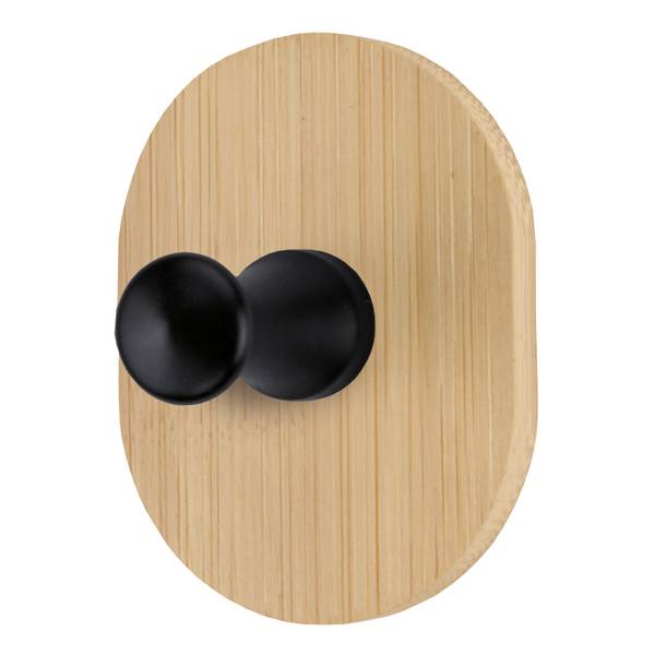 Wandhaak Bamboo Hook One beige - bamboe - ijzer - 6 x 4.5 x 3.6 cm