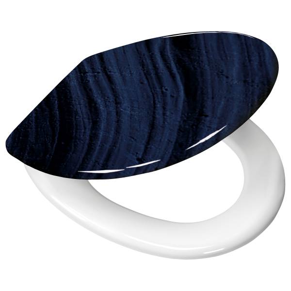 WC-Sitz Mystic Blau - Kunstharz - 37 x 5 x 45 cm