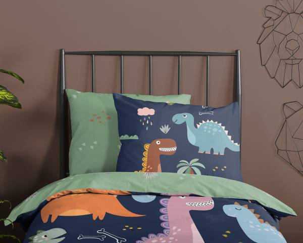 Kinderbettwäsche Terra Microfaser - 140 x 200/220 cm + Kissen 70 x 60 cm