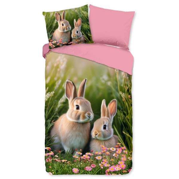 Kinderbettwäsche Izzy Microfaser - 140 x 200/220 cm + Kissen 70 x 60 cm
