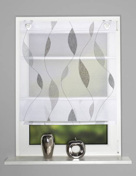 Magnetrollo Paolo Polyester - Steingrau - 45 x 130 cm