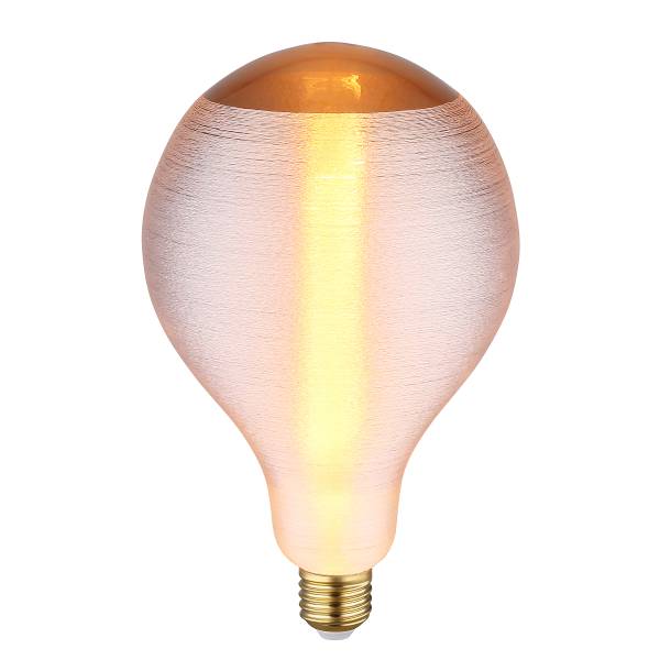 LED-lichtbron Kamp gekleurd glas - zilverkleurig/zwart