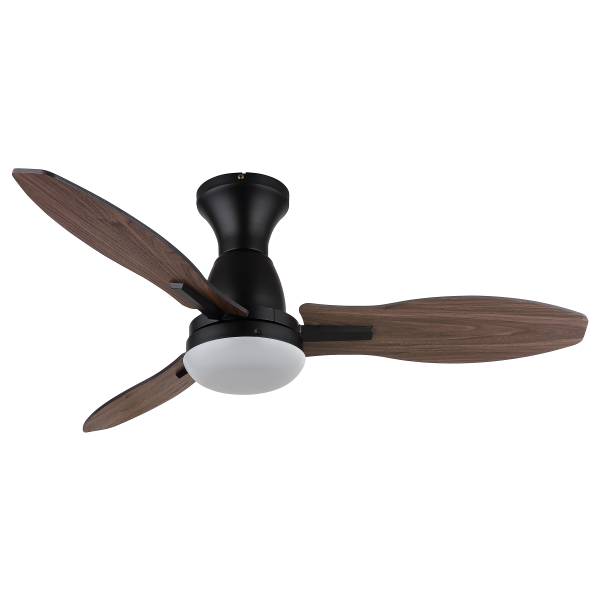 LED-Deckenventilator Gale Eisen - 1-flammig - Schwarz