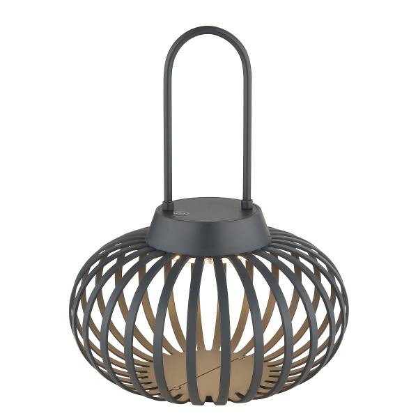 LED-Tischleuchte Allegra Eisen - 1-flammig - Anthrazit