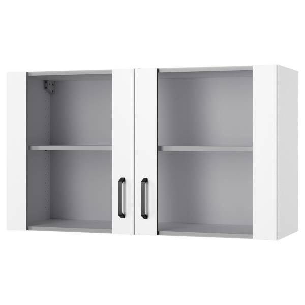 Hängeschrank OPTImulti Glastüren Weiß