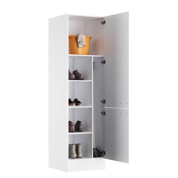 Hochschrank OPTImulti mit Innenregal Weiß
