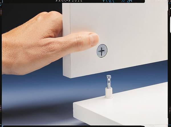 Hochschrank OPTImulti mit Innenregal Weiß