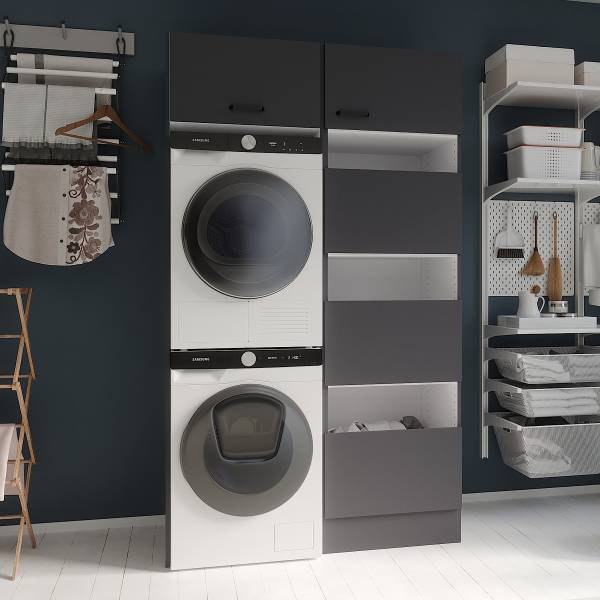 Waschmaschinenschrank OPTImulti Kombi D Anthrazit