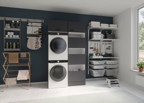 Waschmaschinenschrank OPTImulti Kombi D Anthrazit
