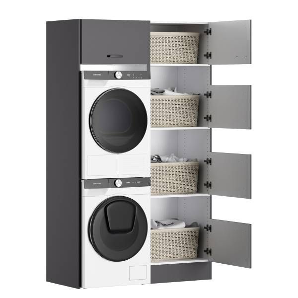 Waschmaschinenschrank OPTImulti Kombi D Anthrazit