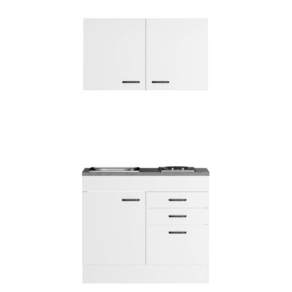 Singleküche OPTImulti mit Kochplatte Weiß