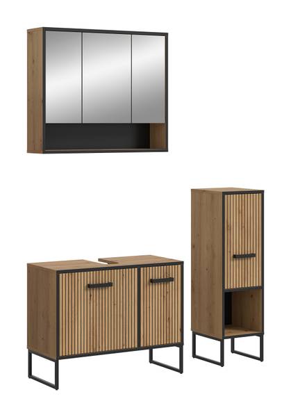 Ensemble de salle de bain Dombo 3 Décor chêne artisan