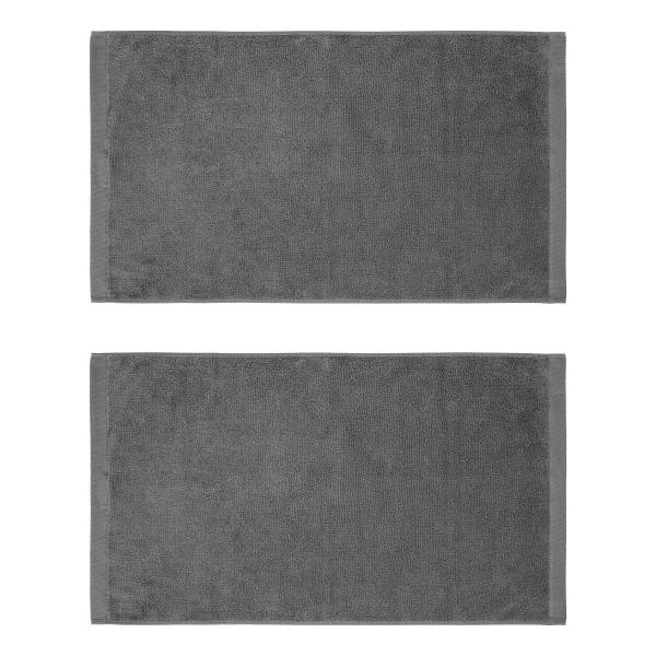 Handtuch Premium 2er-Set Baumwoll-Terry - Basalt