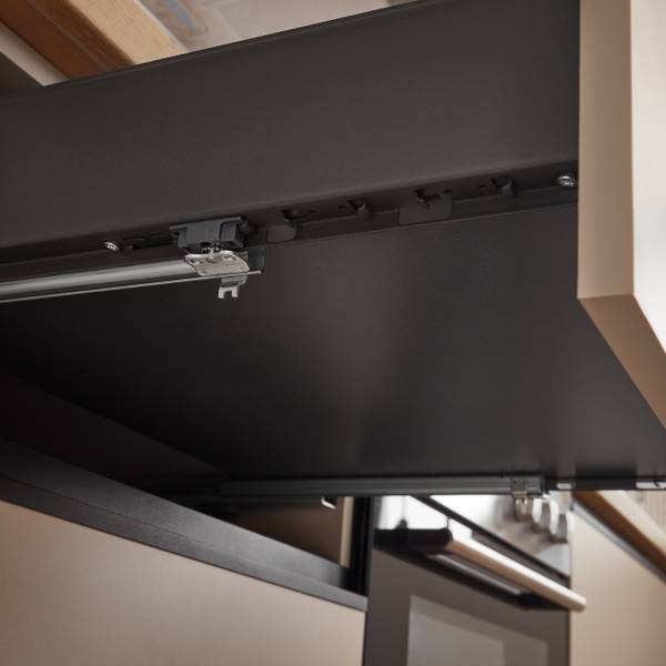 Eckküche Dorga Kaschmir / Eiche Cremona Dekor - Breite: 310 cm - Ohne Elektrogeräte