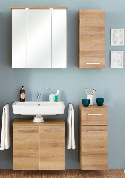 Badset Quickset 917 4-teilig Kombi B Eiche Riviera Dekor