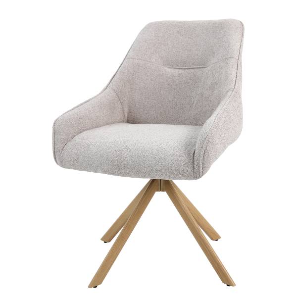 Esszimmerstuhl NEW MODERN Stahl/Polyester - Beige