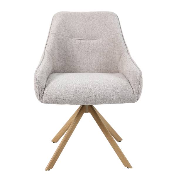 Esszimmerstuhl NEW MODERN Stahl/Polyester - Beige