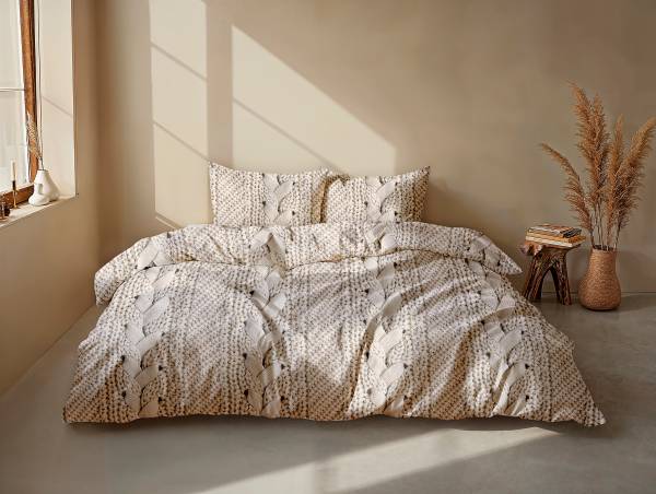 Flanell-Bettwäsche Mira 140 x 250 cm + Kissen 60 x 70 cm