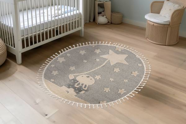 Laagpolig Modena 418 rond meerdere kleuren - andere - 133 x 1.9 x 133 cm