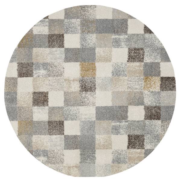 Tapis à poils courts Hydra Scale Rond Autre - 120 x 120 cm
