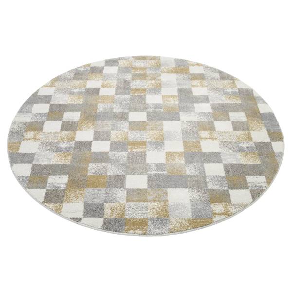 Tapis à poils courts Hydra Scale Rond Autre - 120 x 120 cm