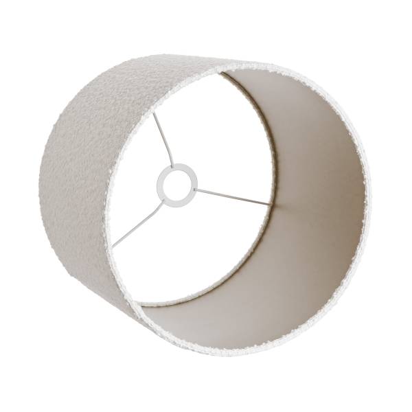 Lampe de table GROOVED Bois de manguier/polyester/polyacrylique/fer - noir/blanc - 1 lumière