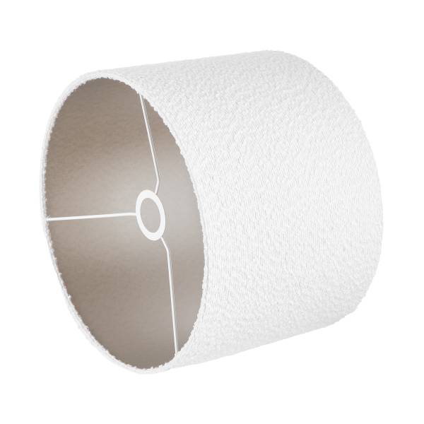 Lampe de table GROOVED Bois de manguier/polyester/polyacrylique/fer - noir/blanc - 1 lumière