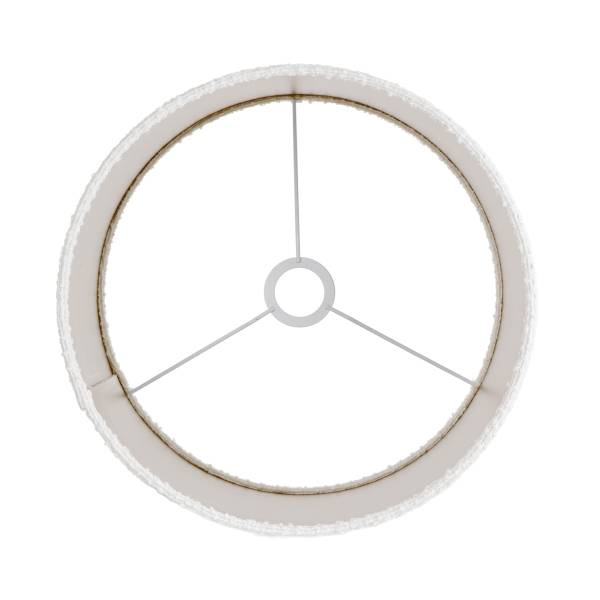 Lampe de table GROOVED Bois de manguier/polyester/polyacrylique/fer - noir/blanc - 1 lumière