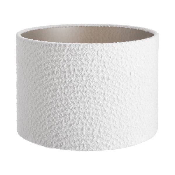 Lampe de table GROOVED Bois de manguier/polyester/polyacrylique/fer - noir/blanc - 1 lumière