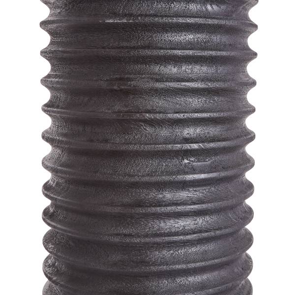 Lampe de table GROOVED Bois de manguier/polyester/polyacrylique/fer - noir/blanc - 1 lumière