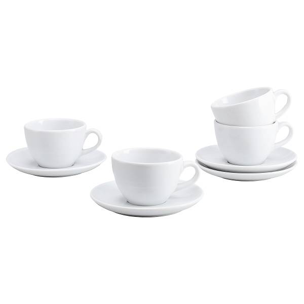 Kaffeetassen Bistrot Porzellan - Weiß