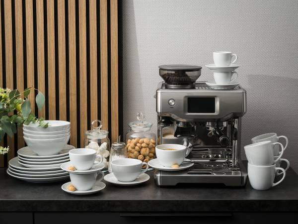 Kaffeetassen Bistrot Porzellan - Weiß