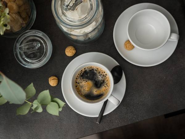 Kaffeetassen Bistrot Porzellan - Weiß