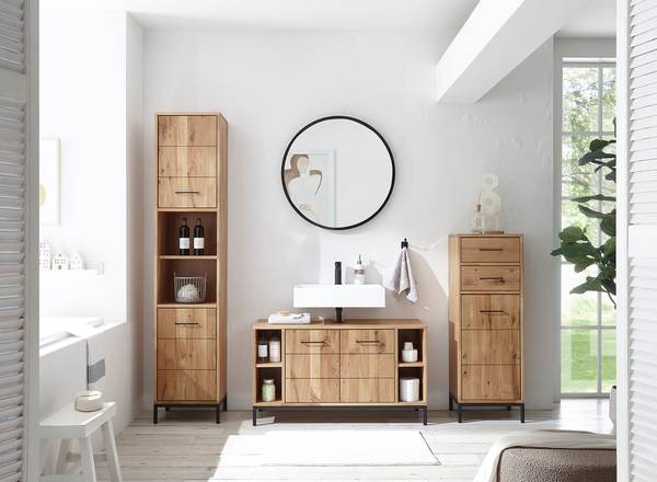 Massiver Hochschrank Iabi Wildeiche massiv