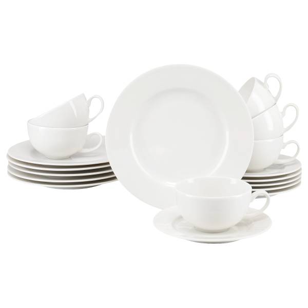 Service à thé Venice porcelaine - crème