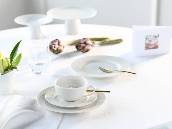 Service à thé Venice porcelaine - crème