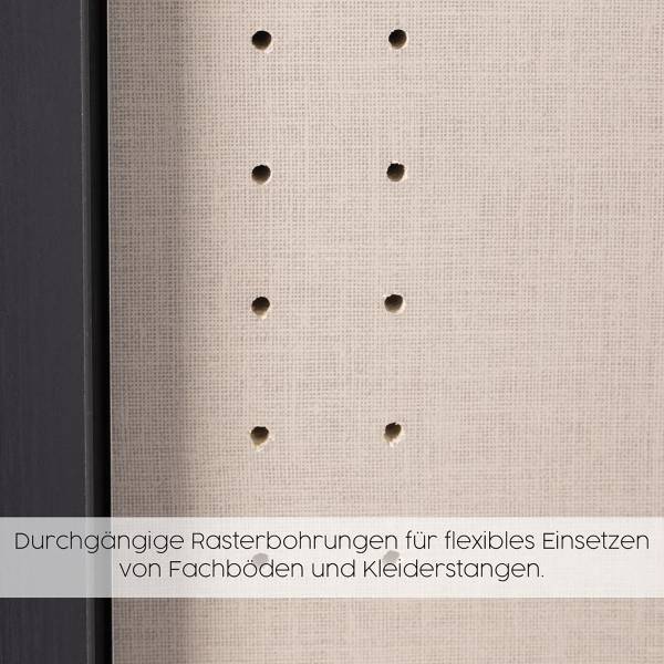 Schwebetürenschrank Fifty - Glas Weiß - Breite: 162 cm - Ohne Spiegeltür/-en