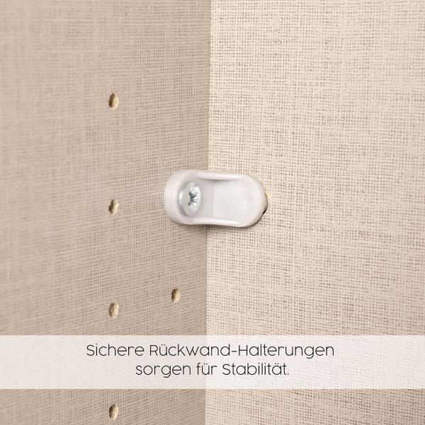 Schwebetürenschrank Fifty - Glas Weiß - Breite: 162 cm - Ohne Spiegeltür/-en