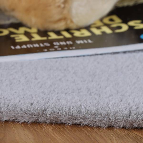Tapis à poils courts Lille 868 Gris - Polyester - 86 x 2 x 86 cm