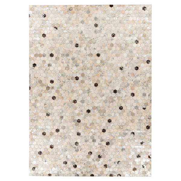 Tapis Lavin 1025 à poils courts Beige / Anthracite - 80 x 150 cm
