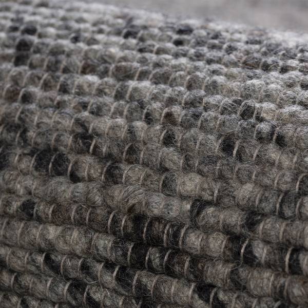 Laagpolig vloerkleed Kvell 875 grafietkleurig - 160 x 230 cm