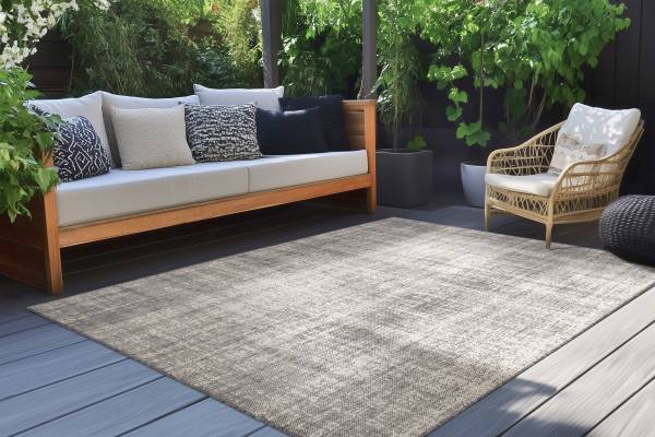 Kurzflorteppich Nibru 625 Silber - 80 x 150 cm
