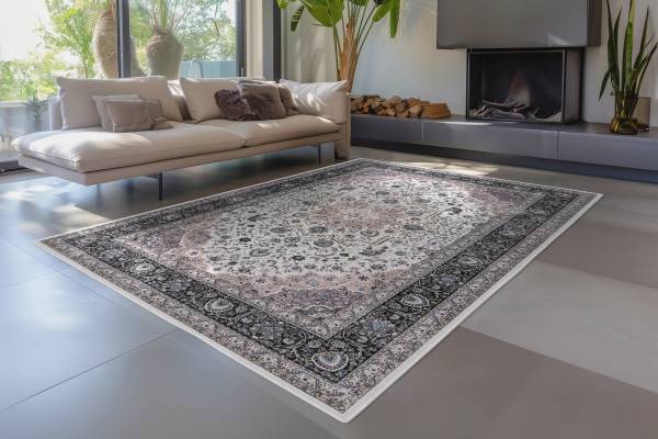 Kurzflorteppich Loyalty 125 Beige - Polyester - 200 x 0.6 x 290 cm