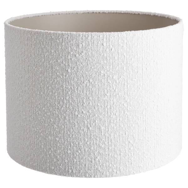 Lampada da tavolo GROOVED Legno di mango / poliestere / poliacrilico / ferro - nero / bianco - 1 punto luce