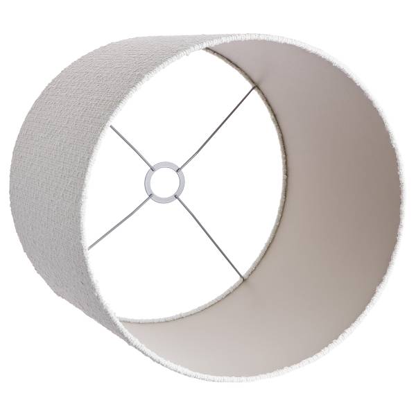 Lampada da tavolo GROOVED Legno di mango / poliestere / poliacrilico / ferro - nero / bianco - 1 punto luce
