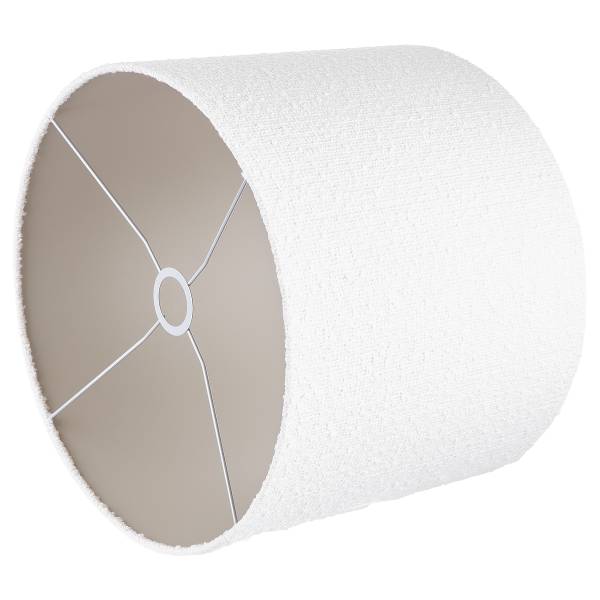 Lampada da tavolo GROOVED Legno di mango / poliestere / poliacrilico / ferro - nero / bianco - 1 punto luce